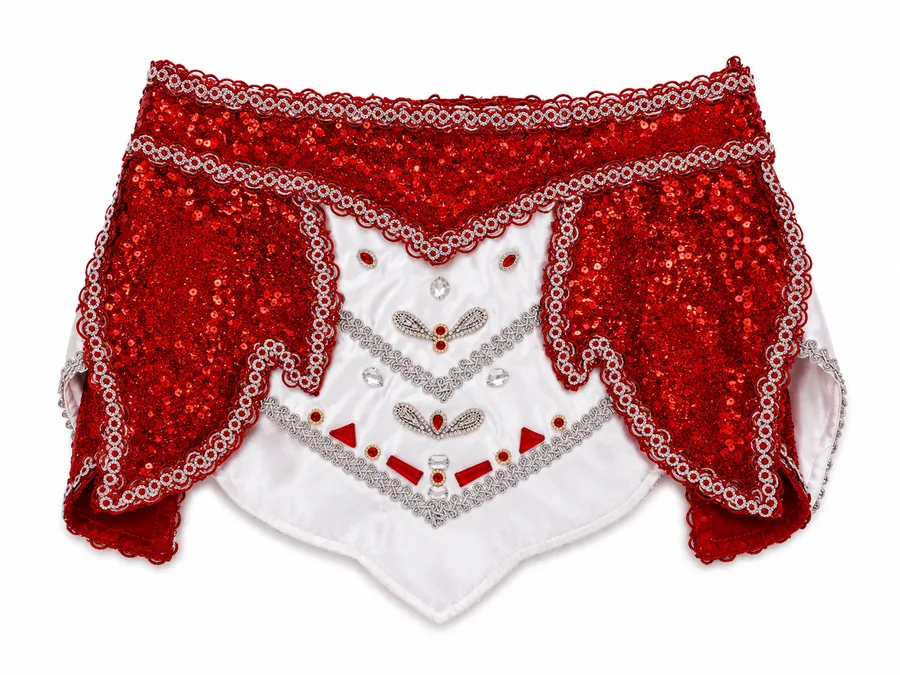Falda de mujer, color Rojo, vista de delantero